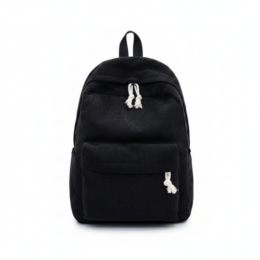 Corduroy Backpack Students Shoulder School Bags