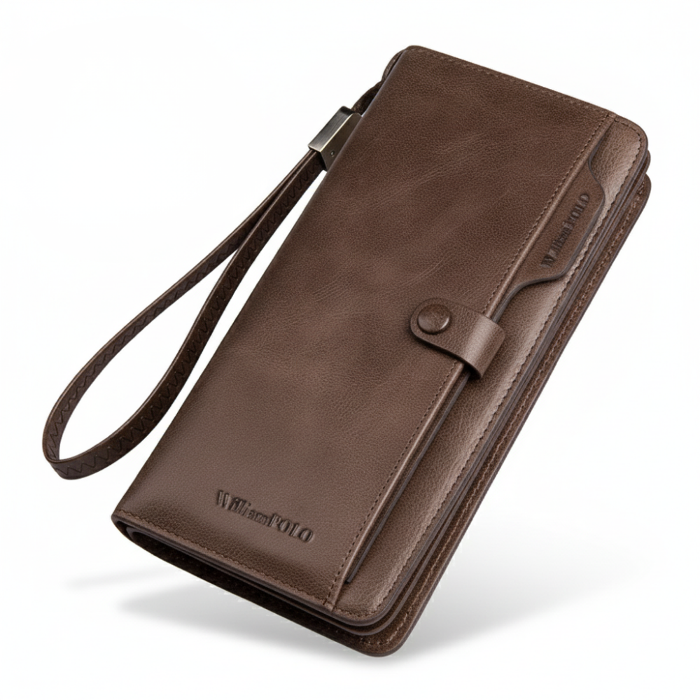 Men's Long Wallet Genuine Leather Wallet