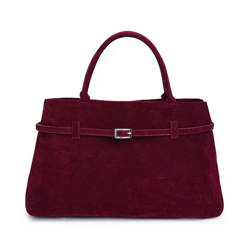 Faux Suede Handbag