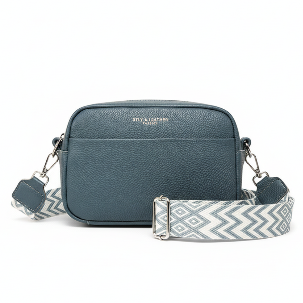 Rhombus Embroidered Square Bag