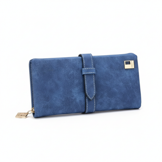 Leather Zipper Long Women Wallet