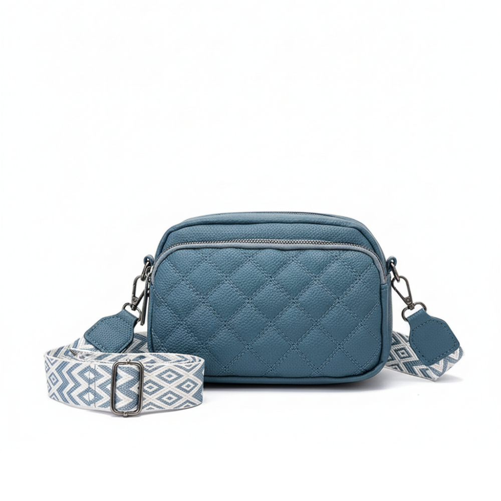 Diamond Pattern Soft Leather Shoulder  Bag