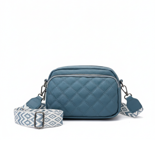 Diamond Pattern Soft Leather Shoulder  Bag