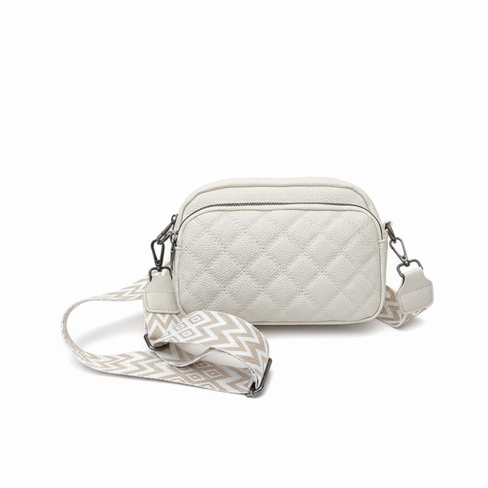 Diamond Pattern Soft Leather Shoulder  Bag