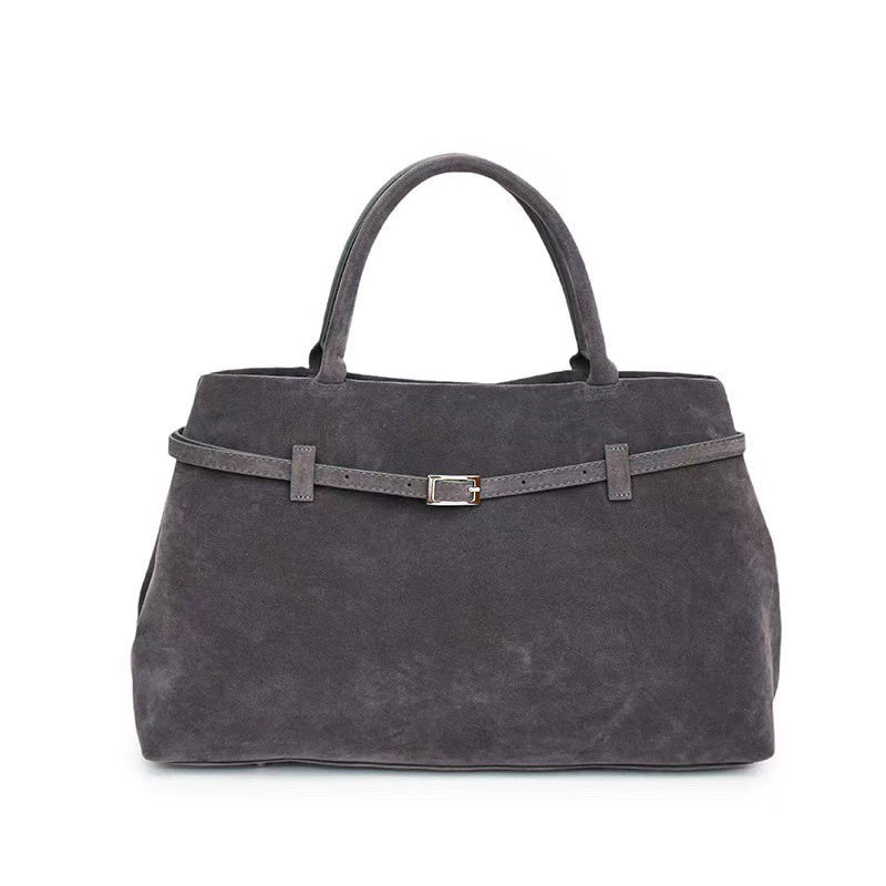 Faux Suede Handbag