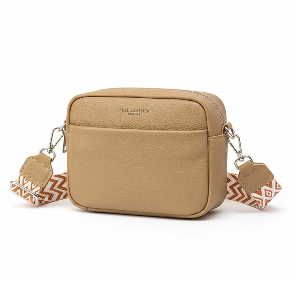 Rhombus Embroidered Square Bag