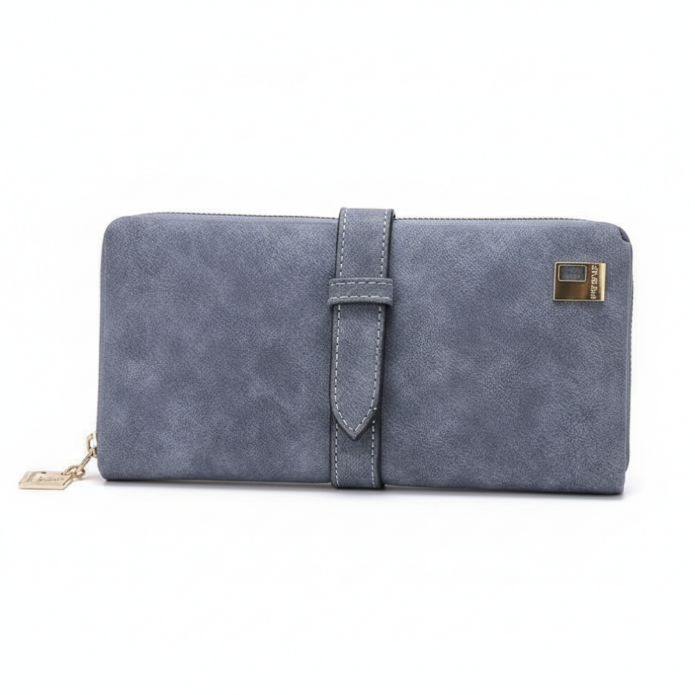 Leather Zipper Long Women Wallet