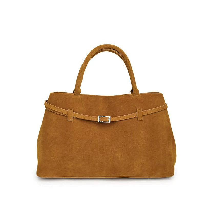 Faux Suede Handbag