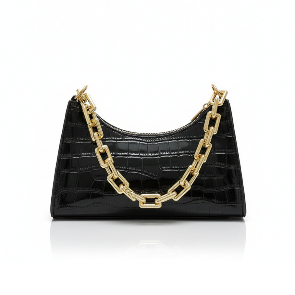 Underarm  Texture Chain One-shoulder Bag
