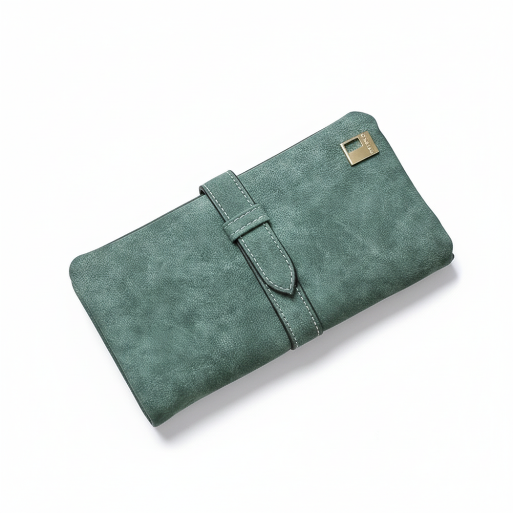 Leather Zipper Long Women Wallet