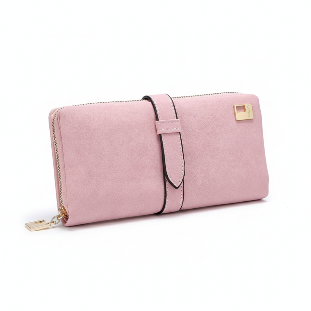Leather Zipper Long Women Wallet